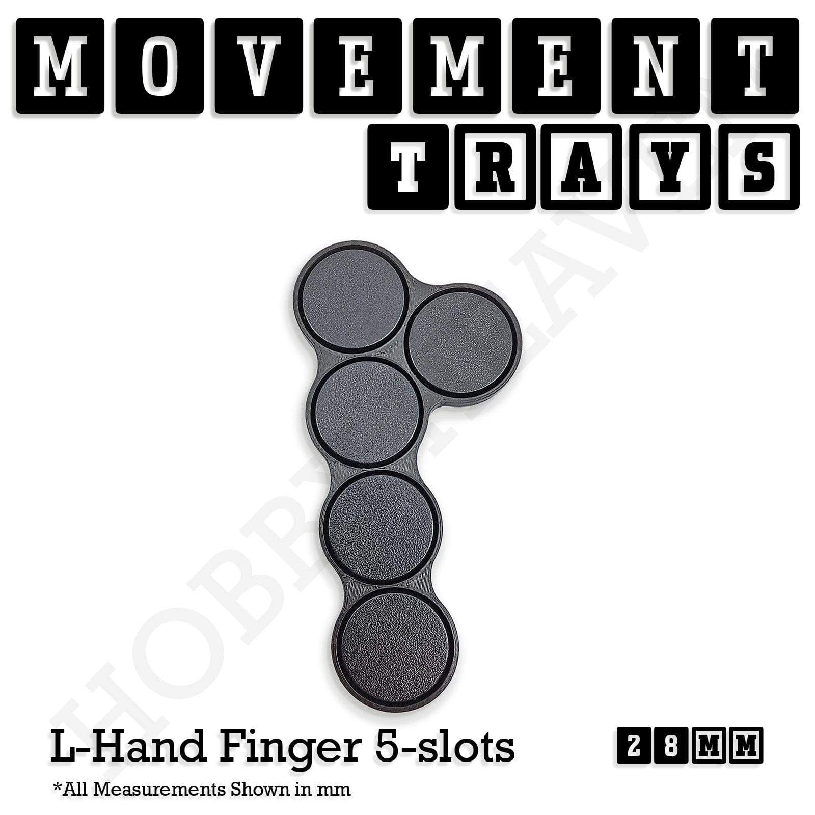 Movement Tray 28mm Movement Trays for Tabletop Games | Wargaming | Full Range