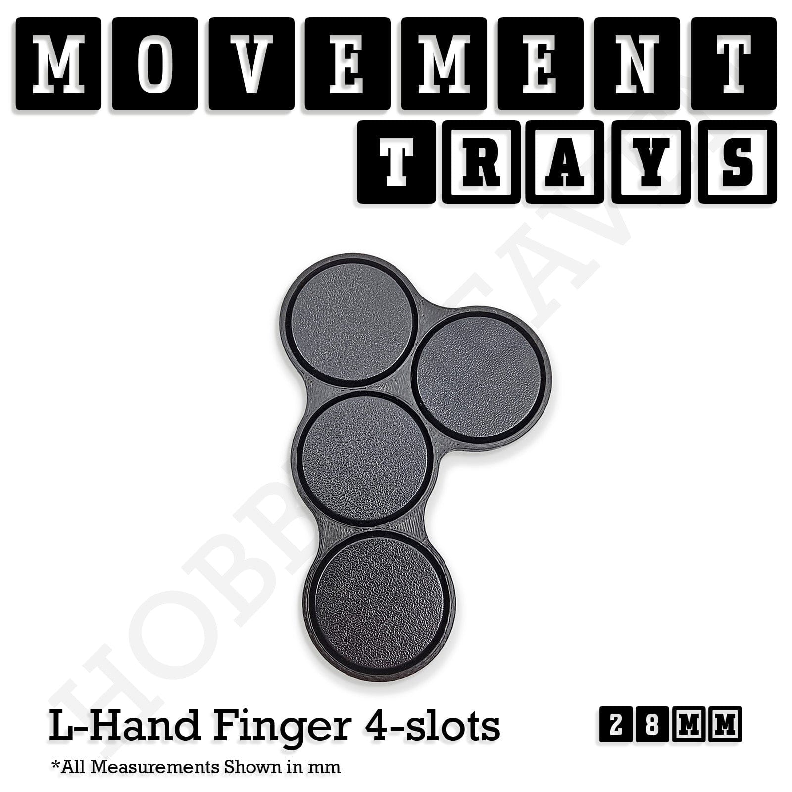 Movement Tray 28mm Movement Trays for Tabletop Games | Wargaming | Full Range