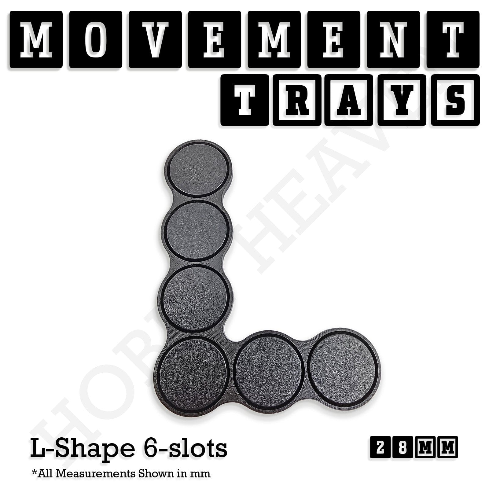 Movement Tray 28mm Movement Trays for Tabletop Games | Wargaming | Full Range