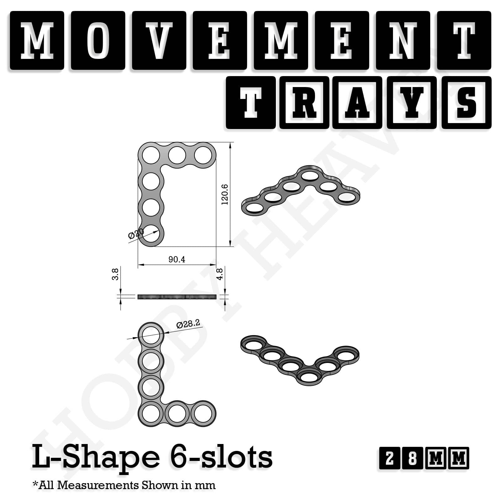 Movement Tray 28mm Movement Trays for Tabletop Games | Wargaming | Full Range