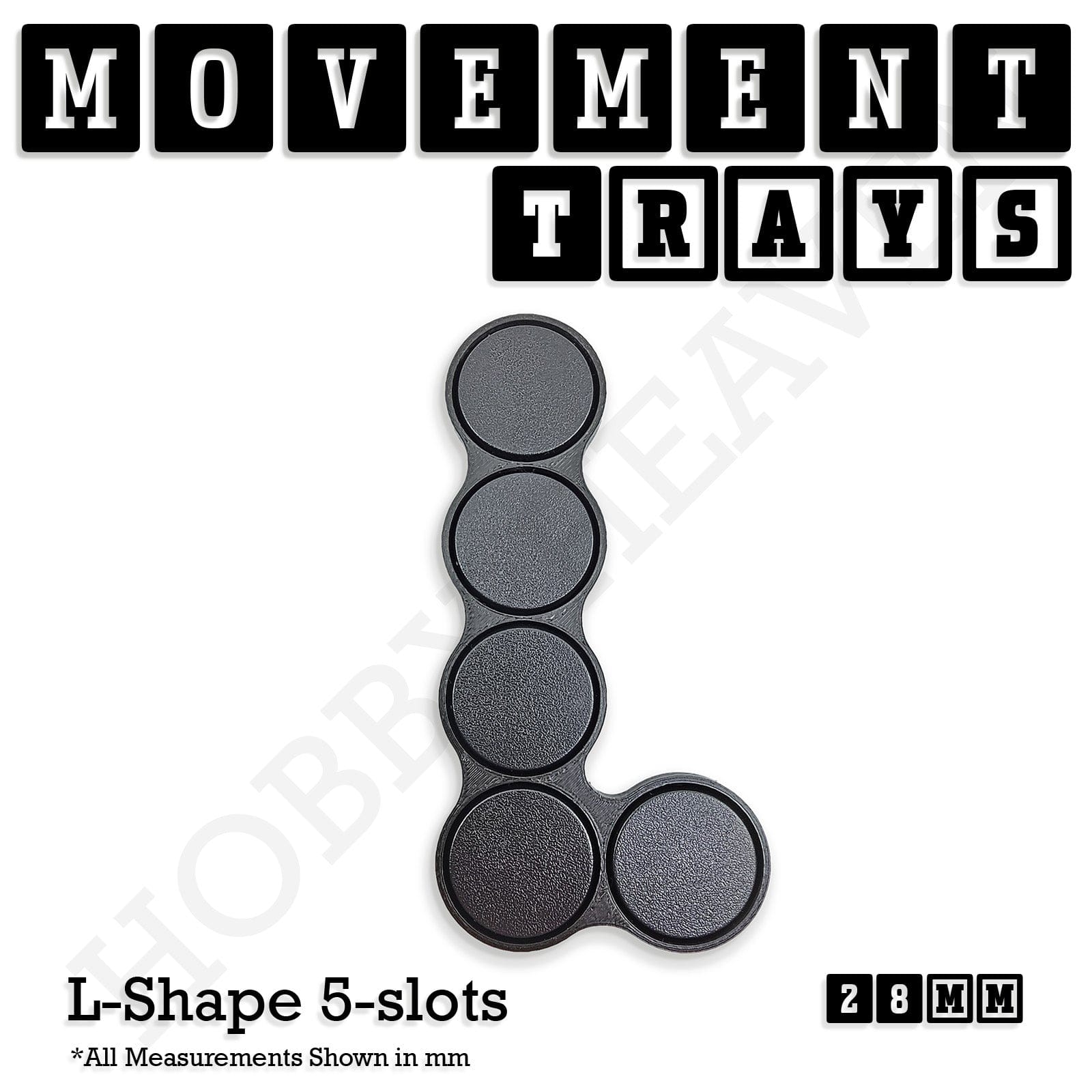 Movement Tray 28mm Movement Trays for Tabletop Games | Wargaming | Full Range