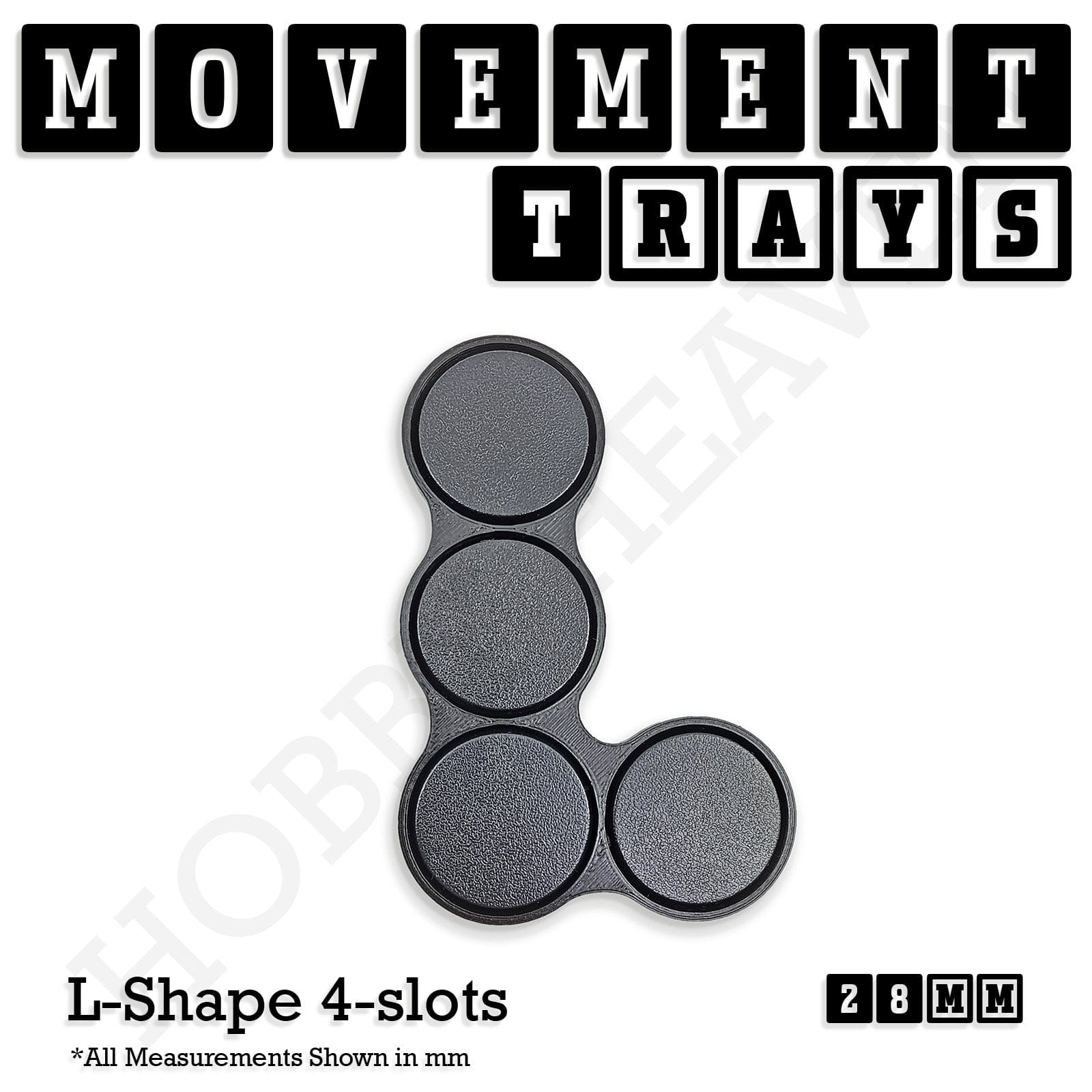 Movement Tray 28mm Movement Trays for Tabletop Games | Wargaming | Full Range