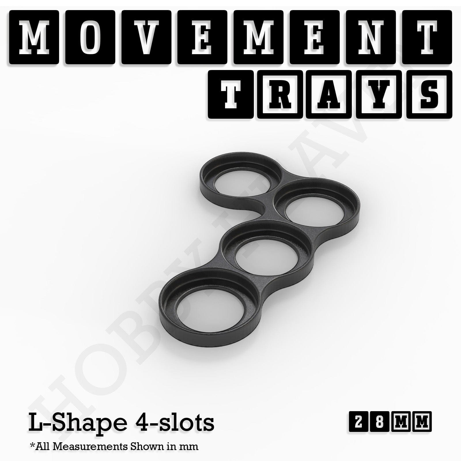 Movement Tray 28mm Movement Trays for Tabletop Games | Wargaming | Full Range