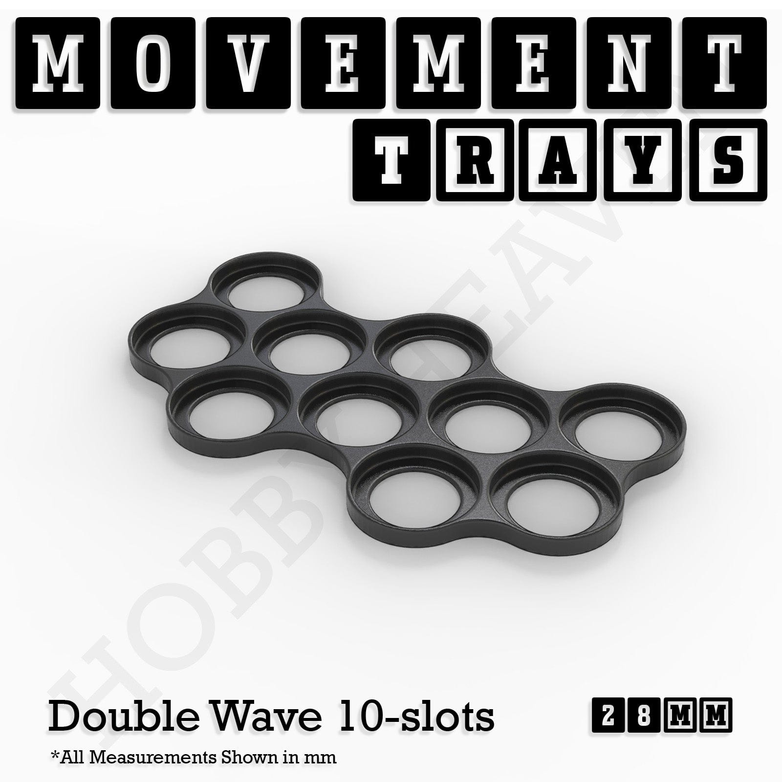 Movement Tray 28mm Movement Trays for Tabletop Games | Wargaming | Full Range