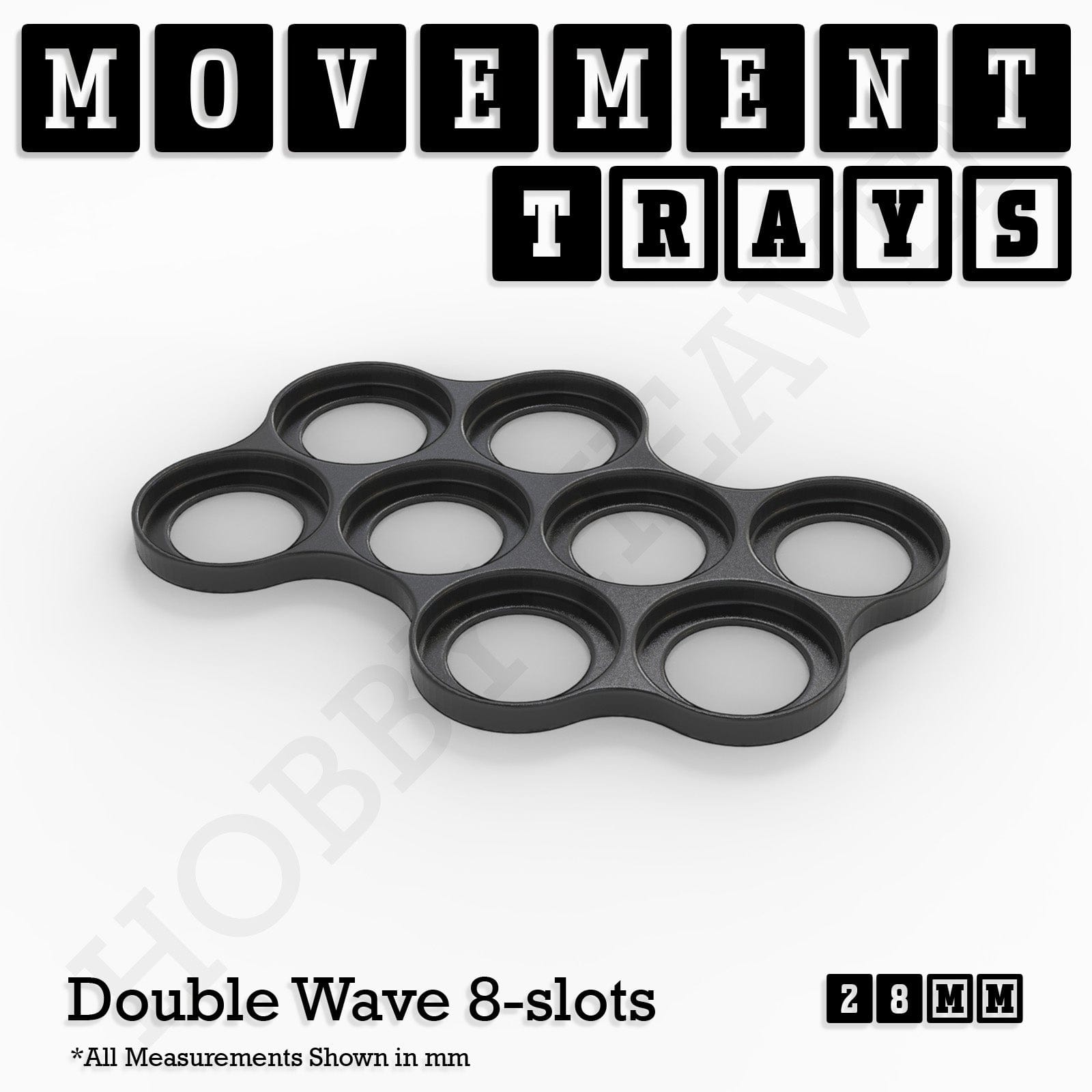 Movement Tray 28mm Movement Trays for Tabletop Games | Wargaming | Full Range