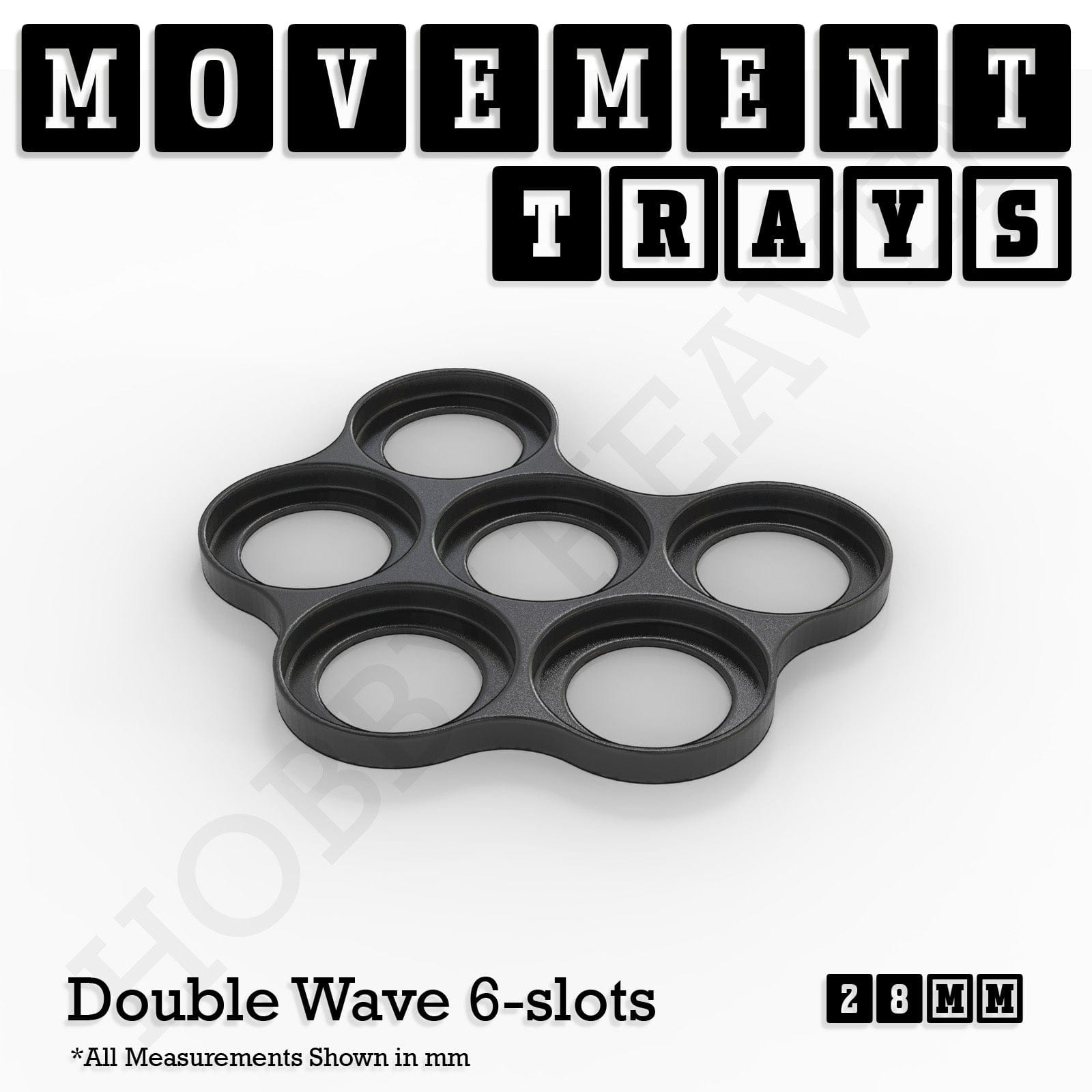 Movement Tray 28mm Movement Trays for Tabletop Games | Wargaming | Full Range