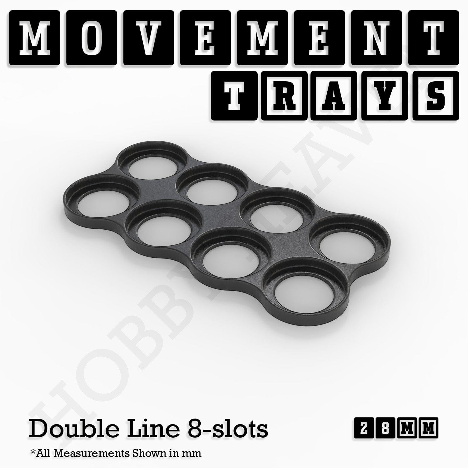 Movement Tray 28mm Movement Trays for Tabletop Games | Wargaming | Full Range