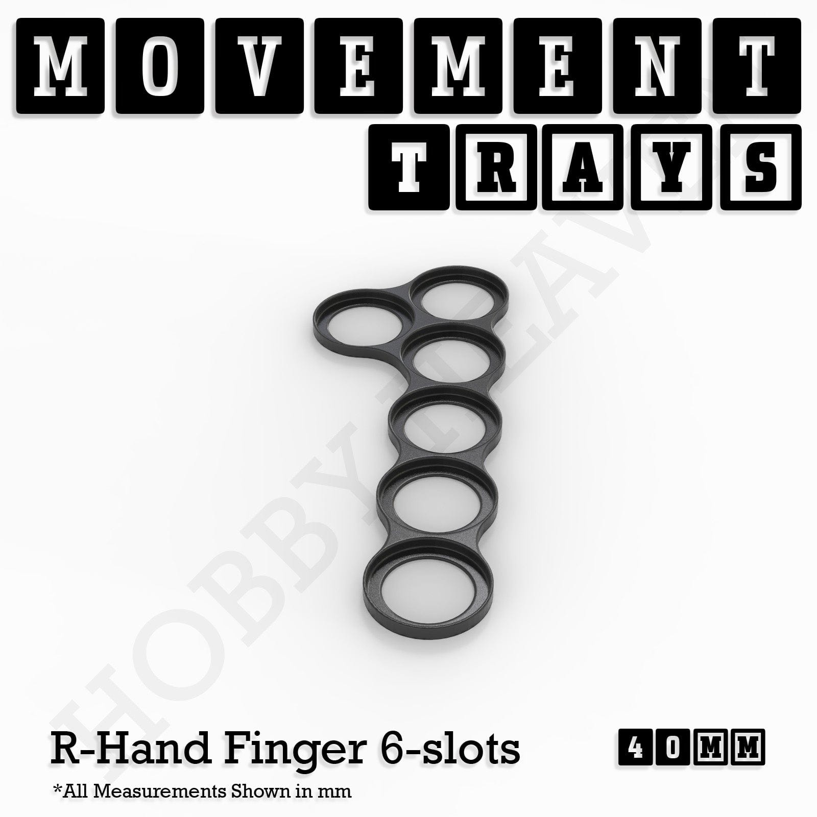 Movement Tray 40mm Movement Trays for Miniatures | Tabletop Wargames Compatible | Full Range