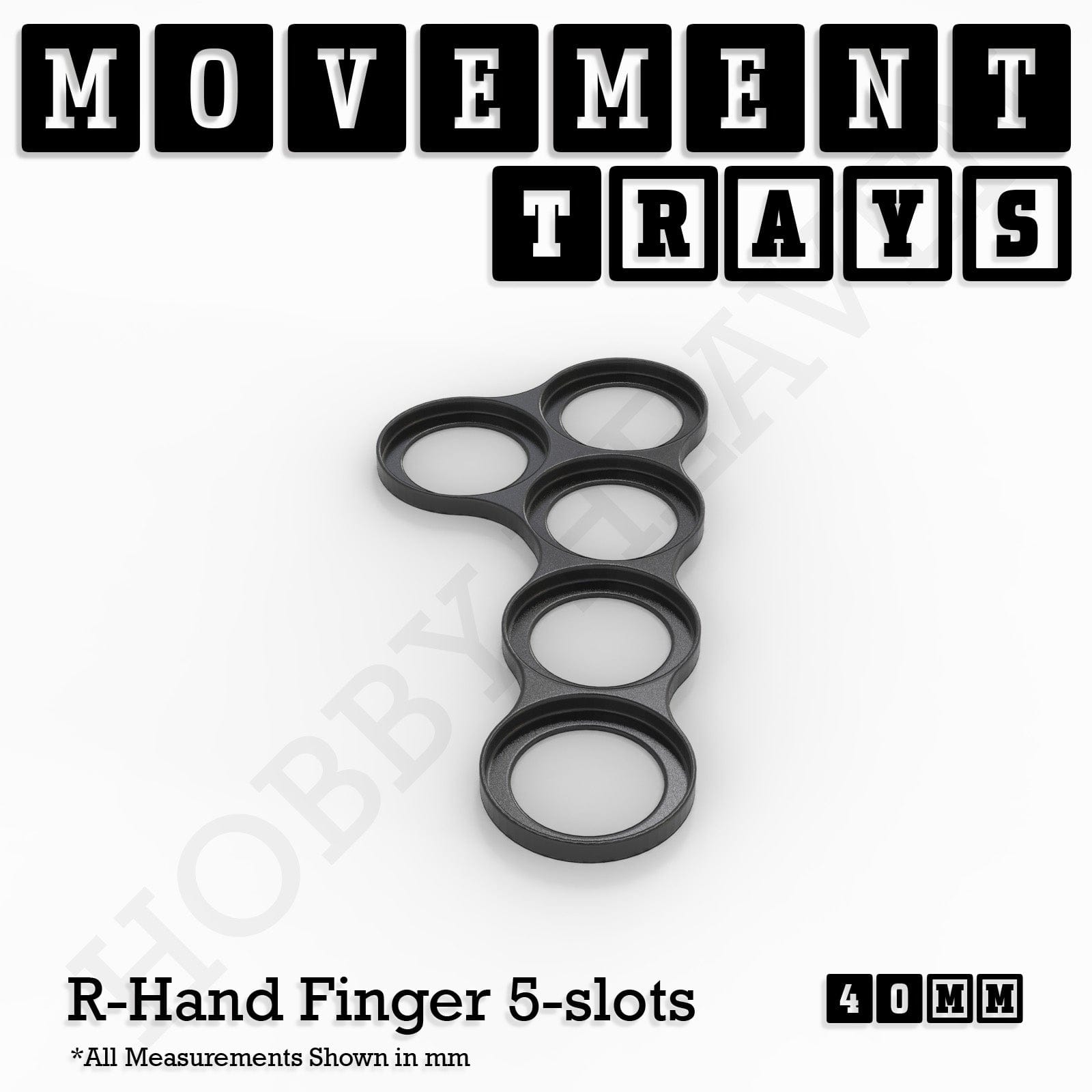 Movement Tray 40mm Movement Trays for Miniatures | Tabletop Wargames Compatible | Full Range