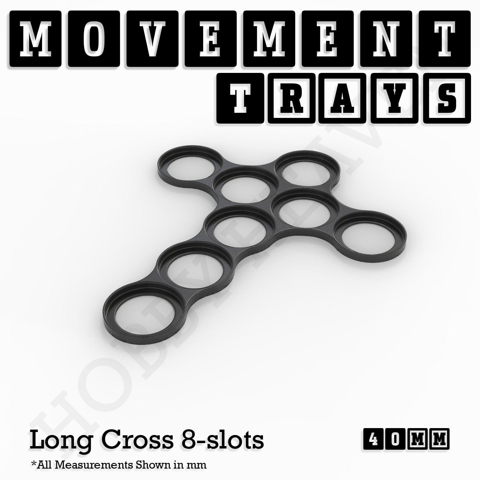 Movement Tray 40mm Movement Trays for Miniatures | Tabletop Wargames Compatible | Full Range