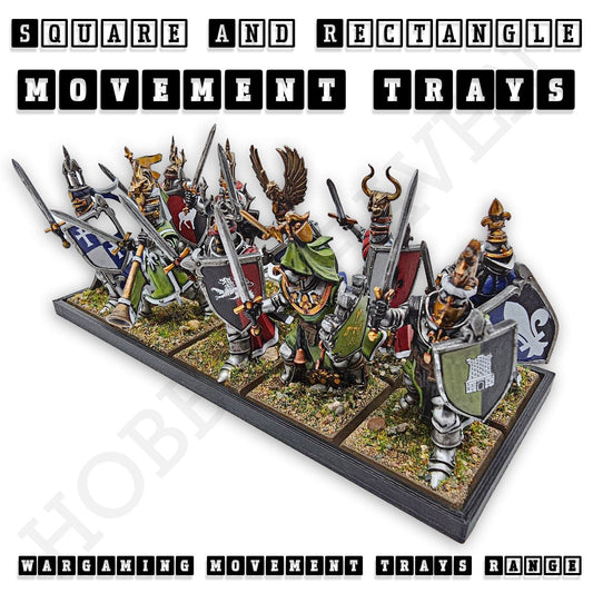Movement Tray Rectangle Movement Trays | Cavalry & Monsters | 50×25-100×60mm | OBS System