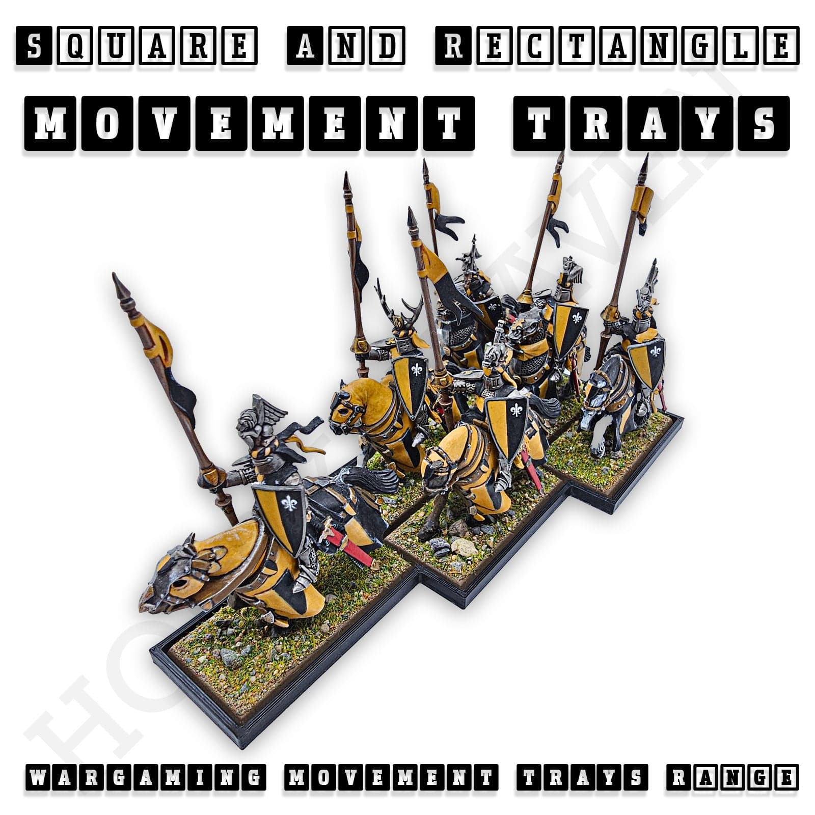 Movement Tray Rectangle Movement Trays | Cavalry & Monsters | 50×25-100×60mm | OBS System