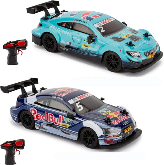 Netmarket CMJ RC Cars Twin Pack: Audi RS5 &Mercedes AMG C63, 1:24, New but open/scruffy box