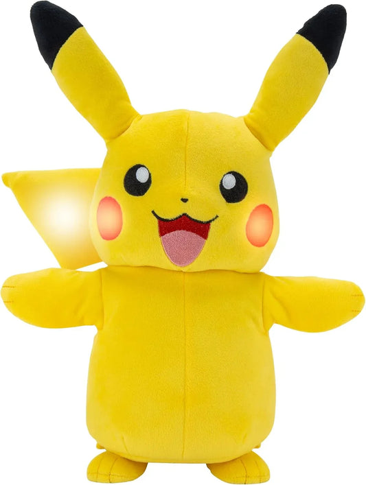 Netmarket POKEMON Pikachu Electric Charge 10'' Interactive Plush, used- very good, no original packaging, the fastener on the material by the battery input spliting
