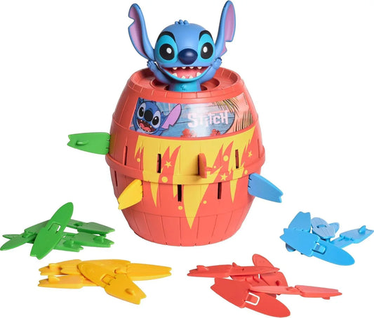 Netmarket TOMY Disney Pop Up Stitch Action Board Game, New but open box. tested