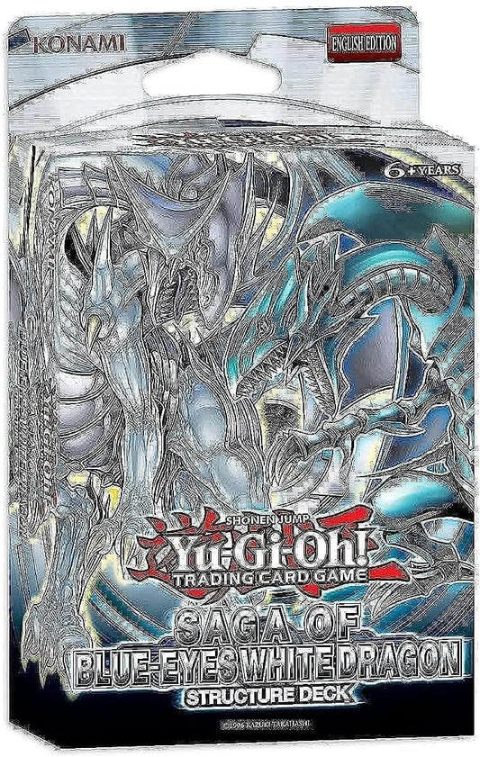 Netmarket YU-GI-OH Structure Deck: Saga Of Blue-Eyes White Dragon, new but open/damaged box