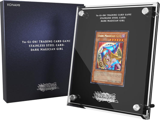 Netmarket Yu-Gi-Oh! TRADING CARD GAME Stainless Steel Card: Dark Magician Girl, new but opened box