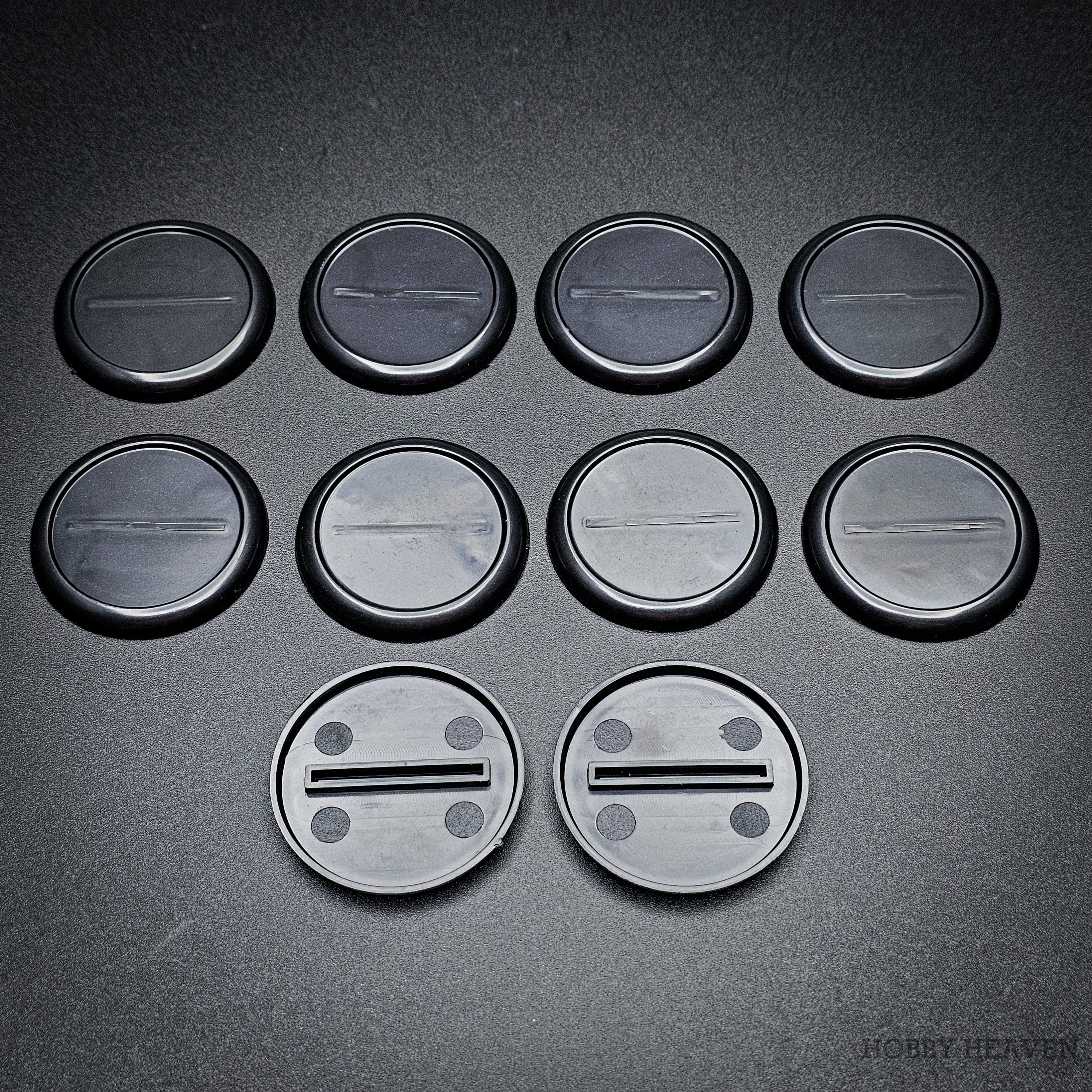Base 40mm Wide Lip Round Plastic Bases