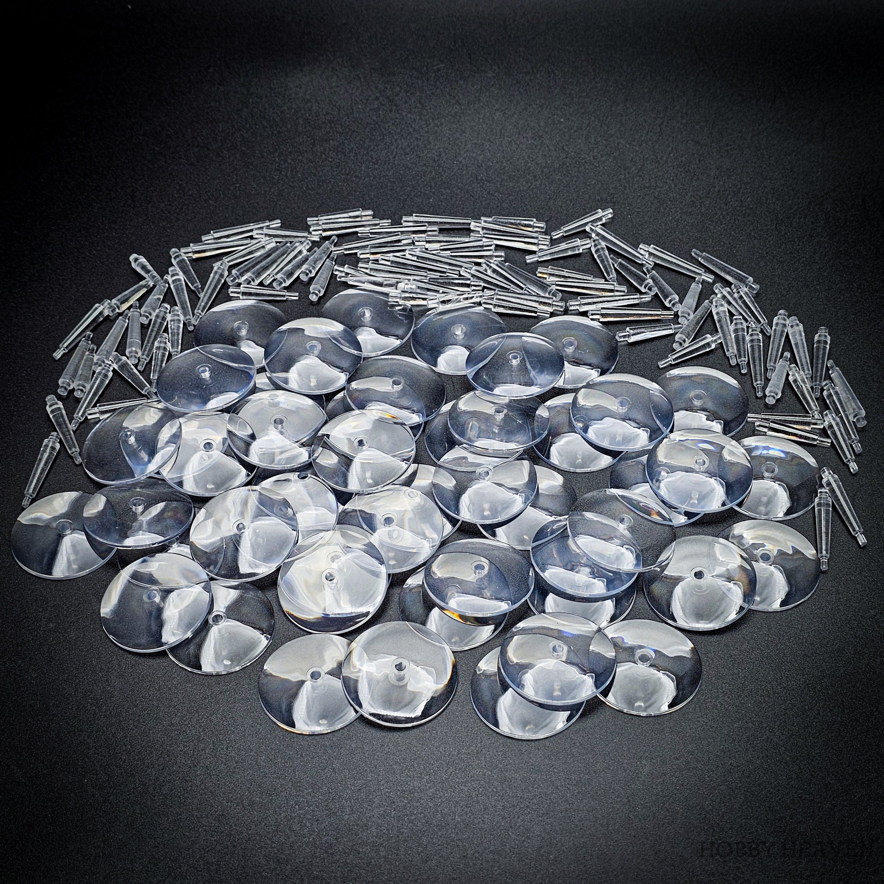 Base 32mm Round Flying Clear Plastic Base
