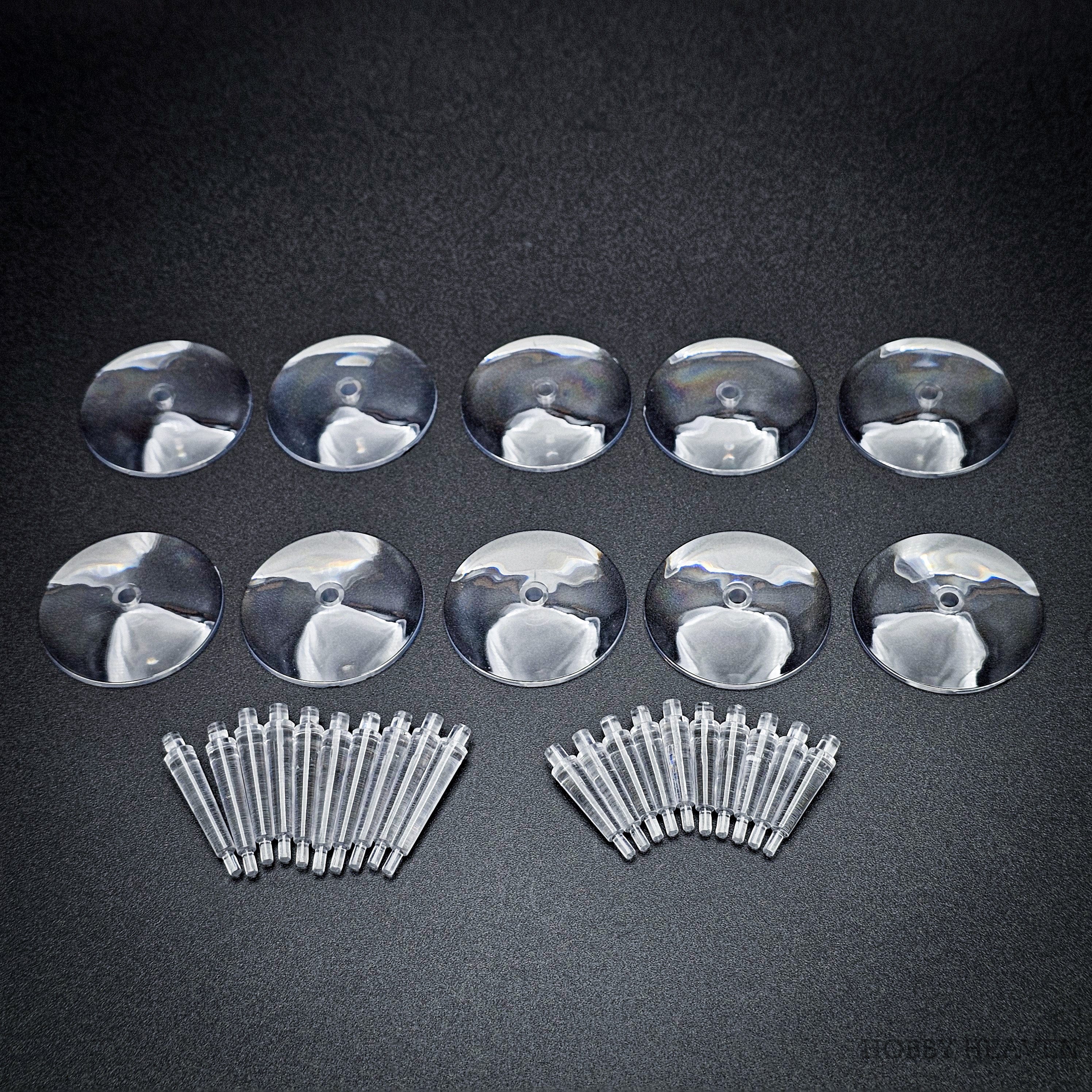 Base 32mm Round Flying Clear Plastic Base