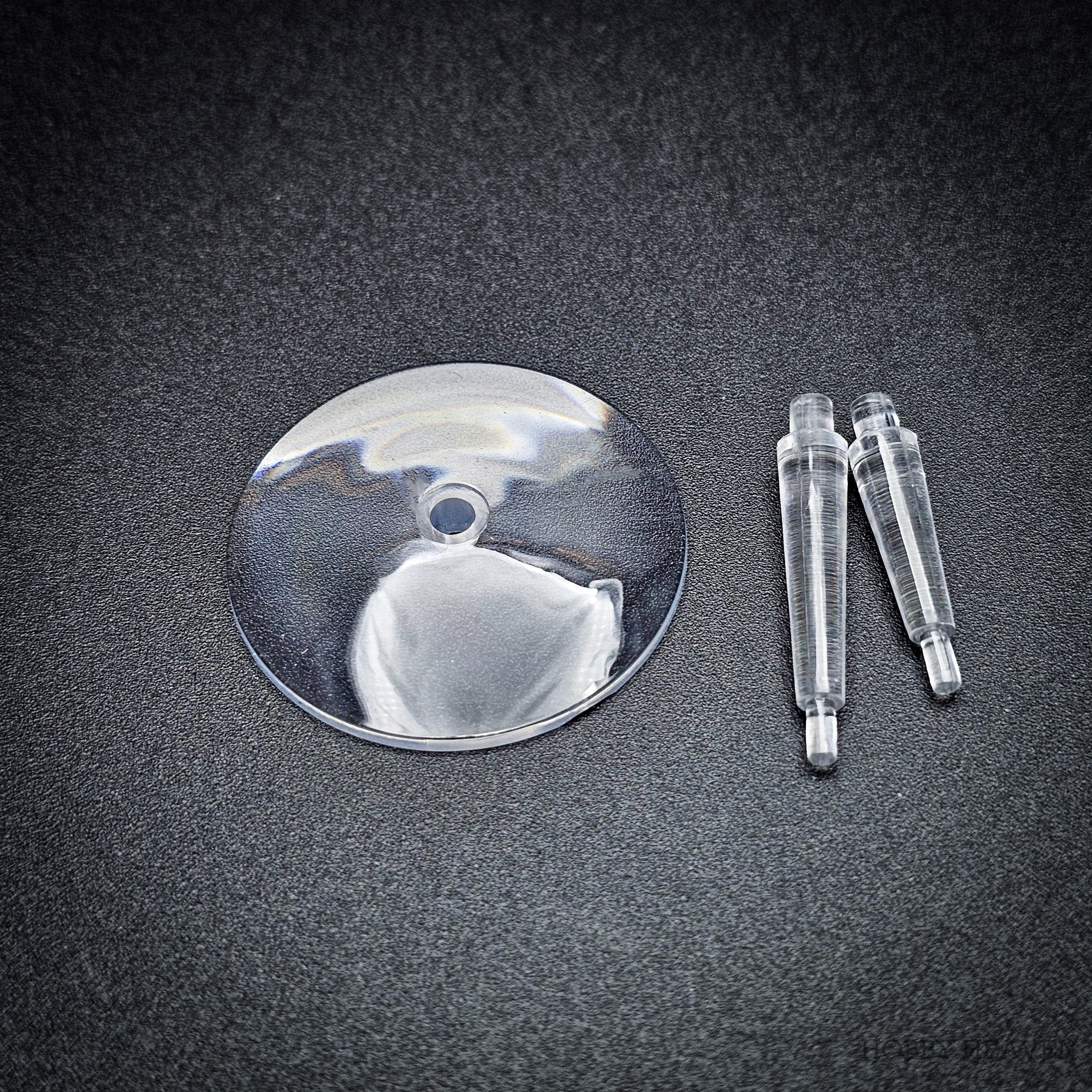 Base 32mm Round Flying Clear Plastic Base