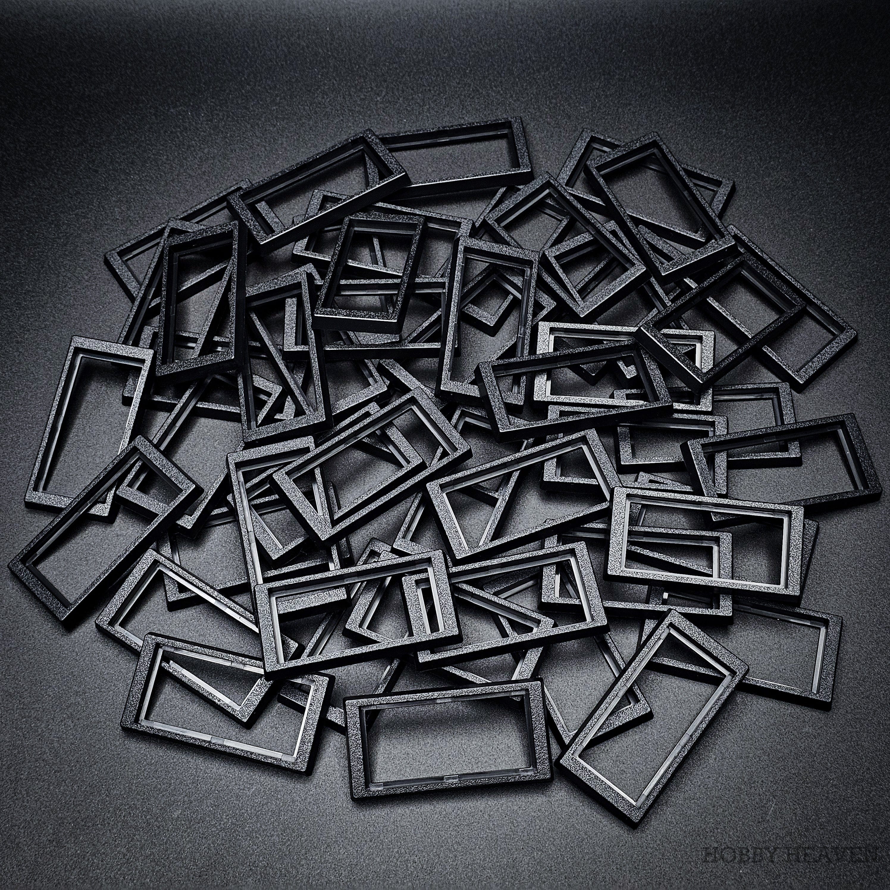 Base 50x24mm to 60x30mm Rectangle Bases Converters ABS Plastic