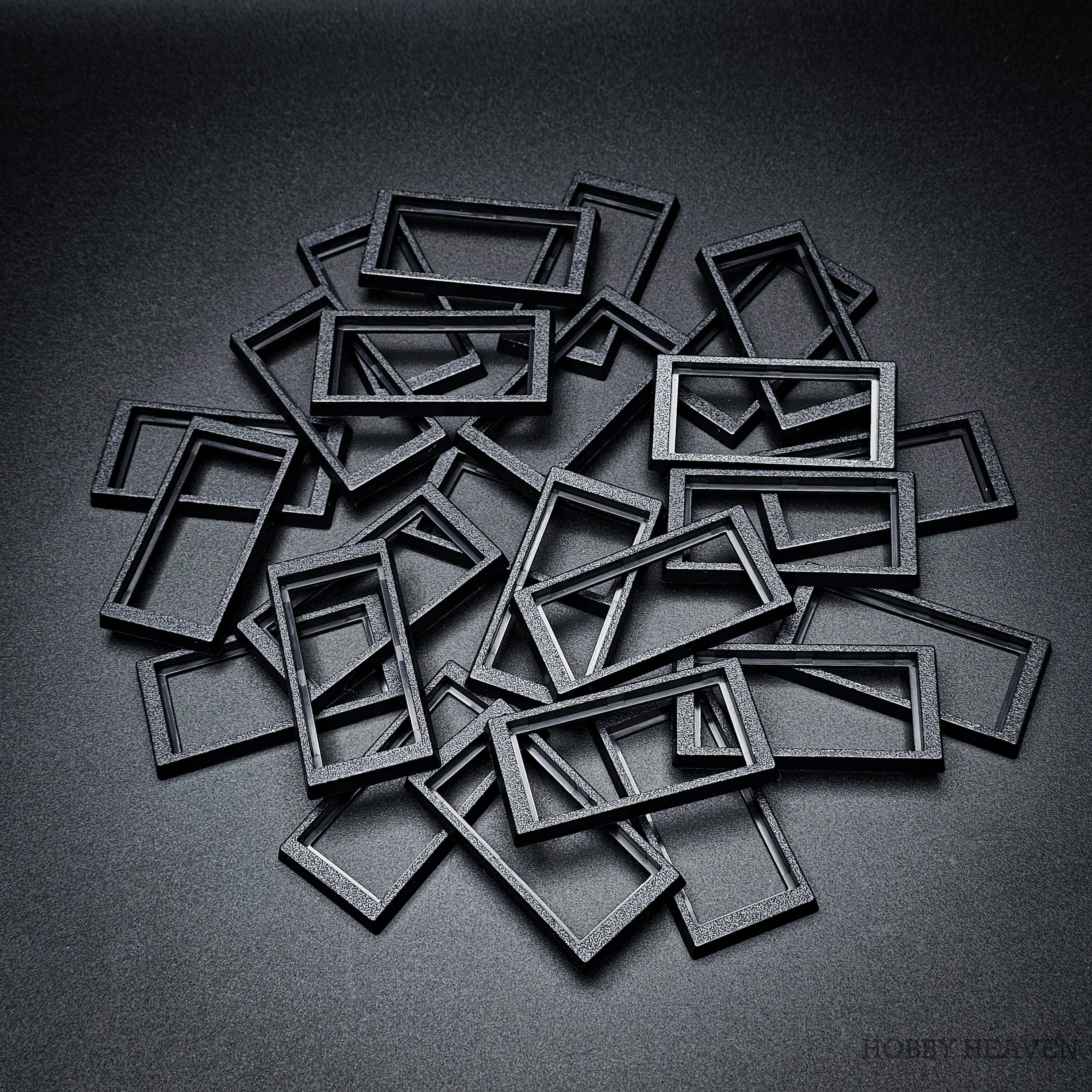 Base 50x24mm to 60x30mm Rectangle Bases Converters ABS Plastic