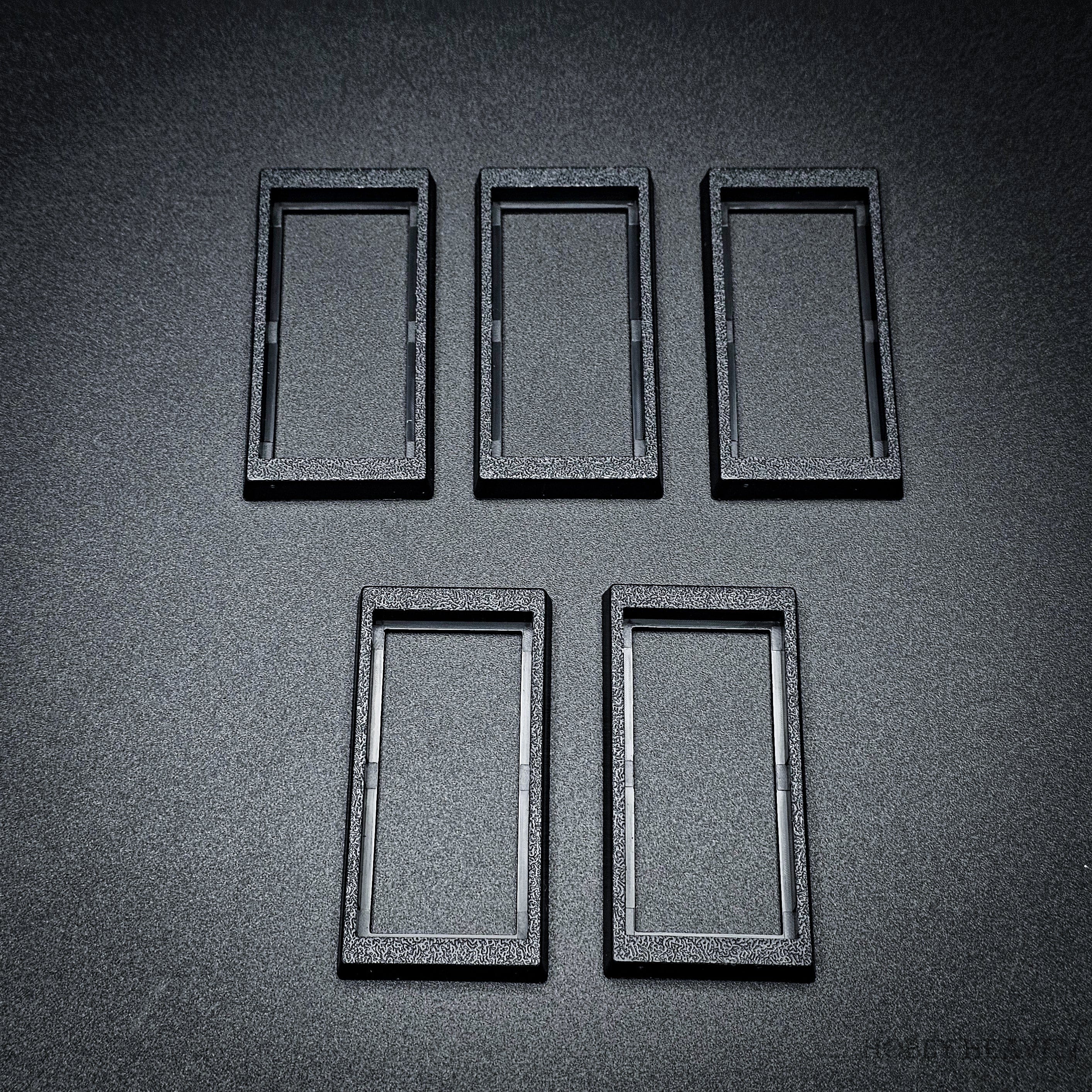 Base 50x24mm to 60x30mm Rectangle Bases Converters ABS Plastic