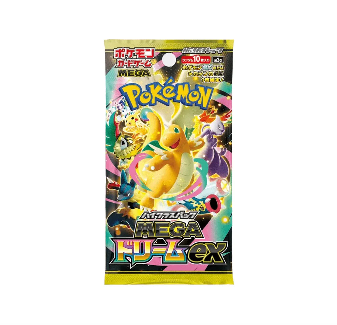 Pixel-Hub Media Ltd Booster Box - Japanese Pokemon Pokemon - Mega Evolution - Mega Dream ex - Japanese Booster Box (10 Boosters)