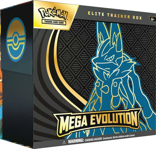 Pixel-Hub Media Ltd ETB - Pokemon Sealed Pokémon TCG: Mega Evolution - Elite Trainer Box - Lucario