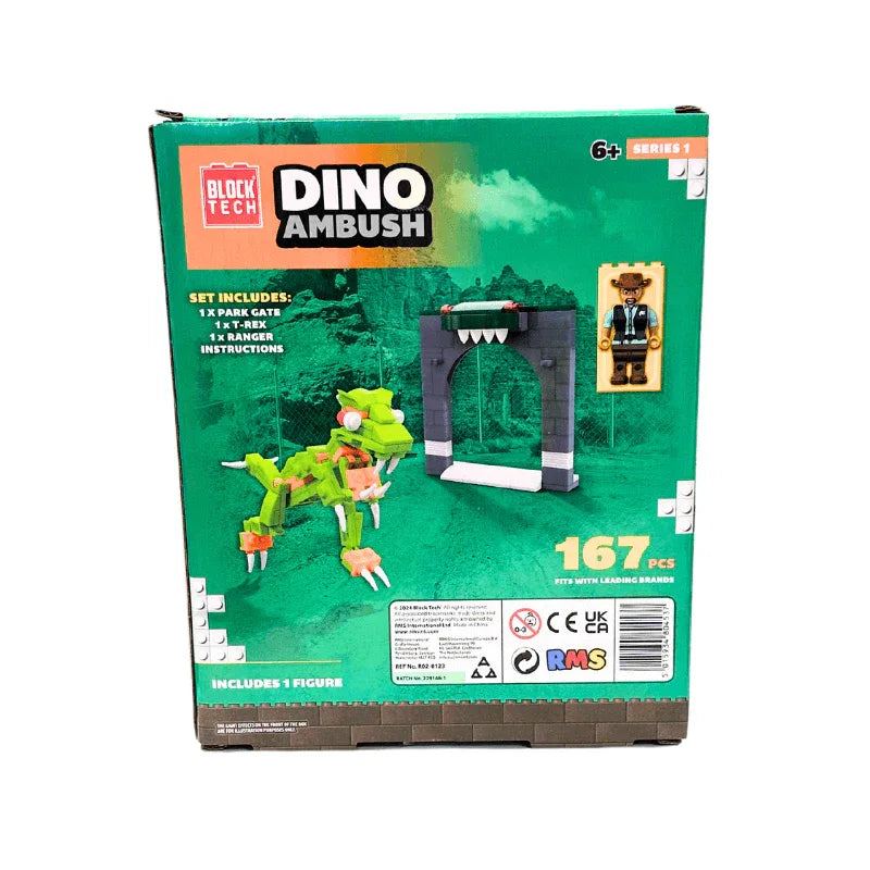 PoundFun Building Toys Block Tech Dino Ambush 167pcs