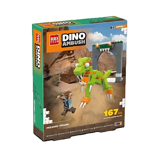 PoundFun Building Toys Block Tech Dino Ambush 167pcs