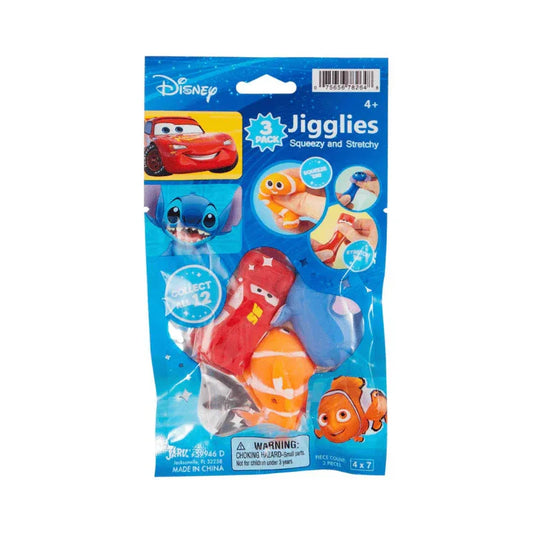 PoundFun Sensory Toys Disney Jigglies Squishy & Stretchy Toy 3 Pack