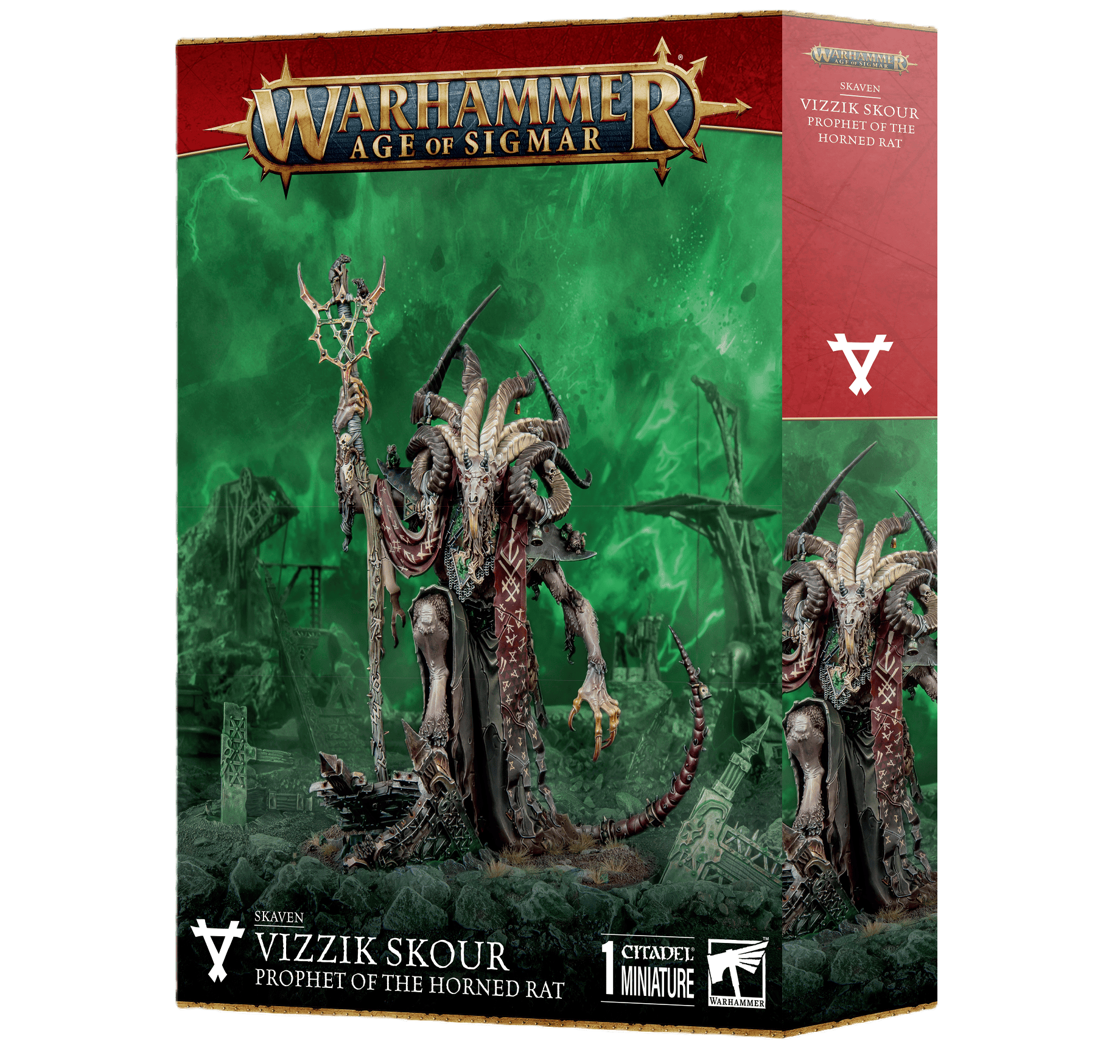 Skaven SKAVEN: VIZZIK SKOUR PROPHET HORNED RAT 5011921219001