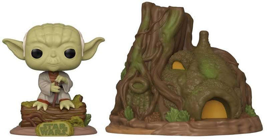 Purple Anime Action figure FUNKO POP TOWN: STAR WARS - YODAS HUT