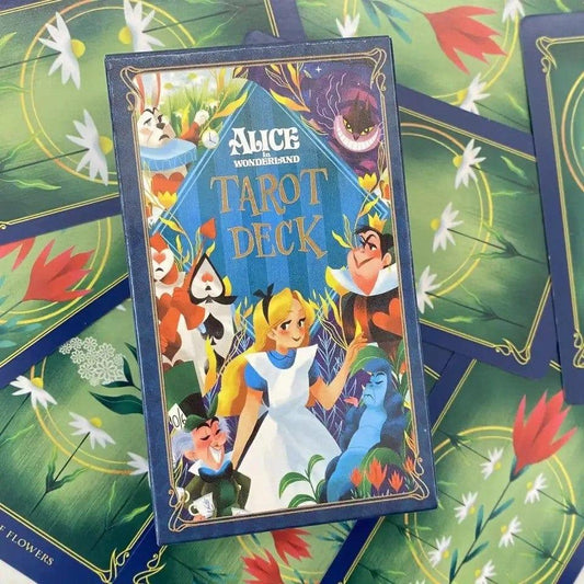 Purple Anime Alice in Wonderland - Tarot Deck