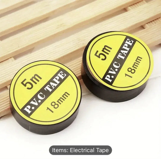 Purple Anime Black P.V.C electrical tape 18mm/5m - 1 roll