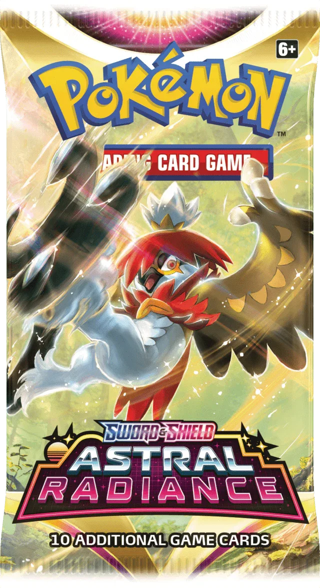Purple Anime Pokémon Astral Radiance Booster PACK