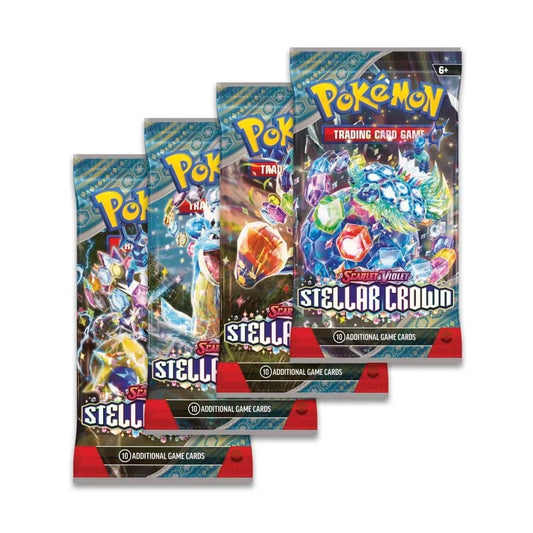 Purple Anime Pokémon TCG Scarlet & Violet – Stellar Crown 18 pack Booster box