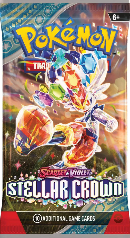 Purple Anime Pokémon TCG Scarlet & Violet – Stellar Crown 18 pack Booster box