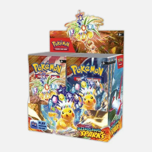 Purple Anime Pokémon TCG Scarlet & Violet – Surging Sparks SV08 Sealed Booster