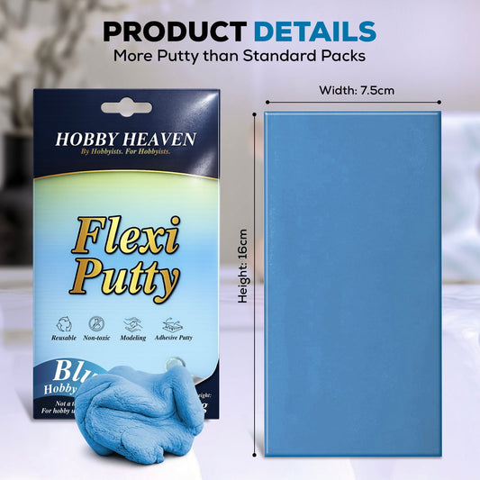 Putty Flexi Putty 75g – Blue Reusable Adhesive for Models & Miniatures 5061001182749
