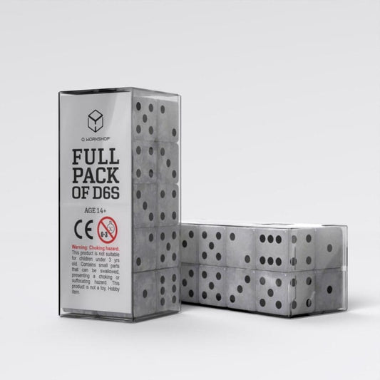 Dice Q Workshop Dice Set Full Pack D6 Pearl (20) 5907699498437