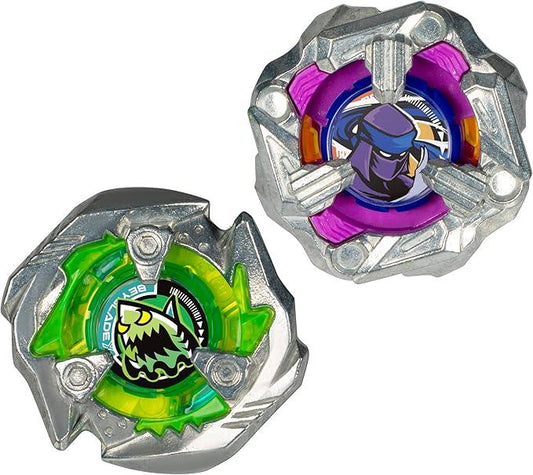 Rooleo Beyblade X Knife Shinobi 4-80HN and Keel Shark 3-80F Top Dual Pack Set