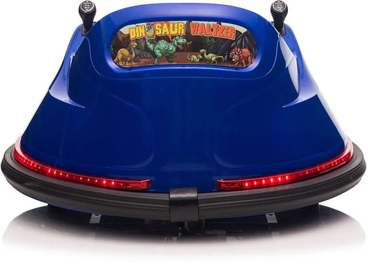 Rooleo Blue dinosaur adventure ride on bumper car