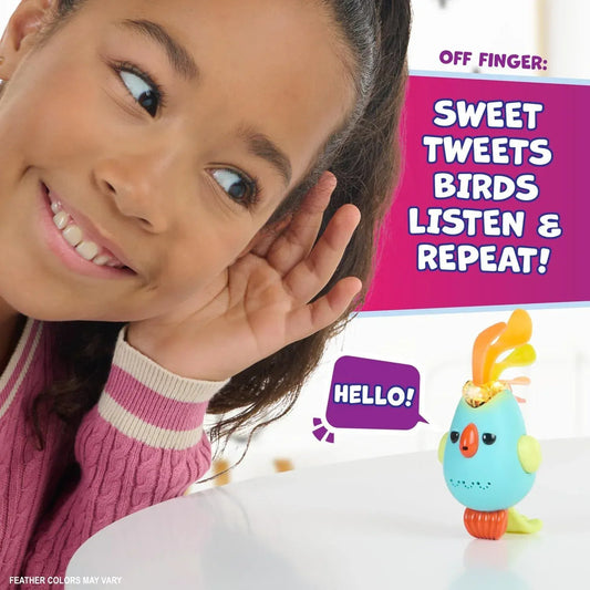 Rooleo Fingerlings Sweet Tweets Interactive Bird: Lionel