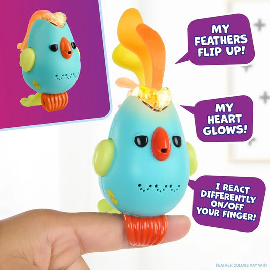 Rooleo Fingerlings Sweet Tweets Interactive Bird: Lionel
