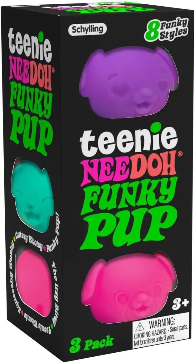Rooleo NeeDoh Teenie Funky Pup (3 Pack)