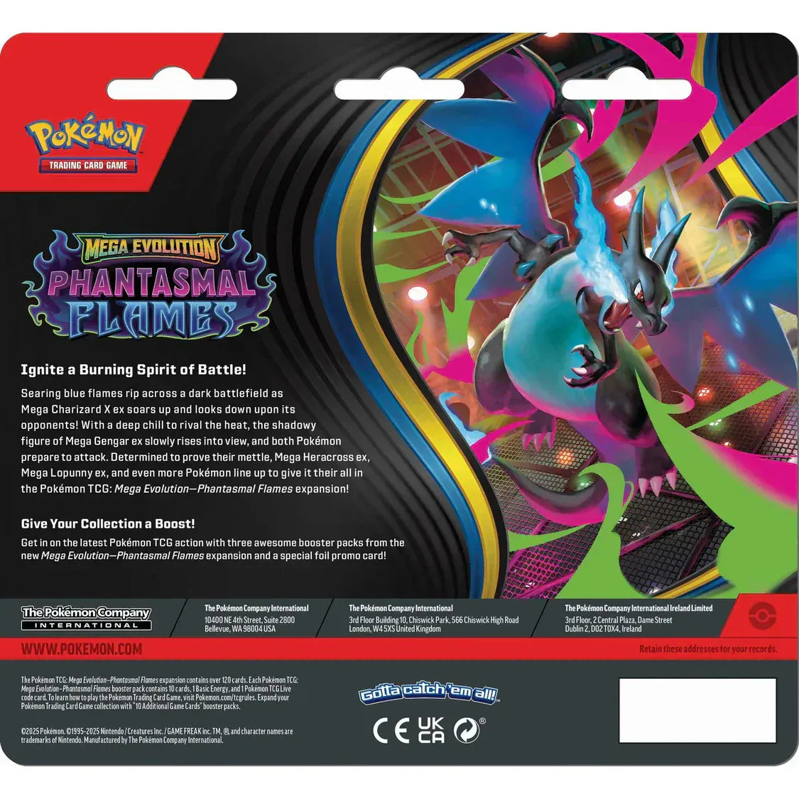 Rooleo Pokemon TCG: Mega Evolution Phantasmal Flames - 3 Pack