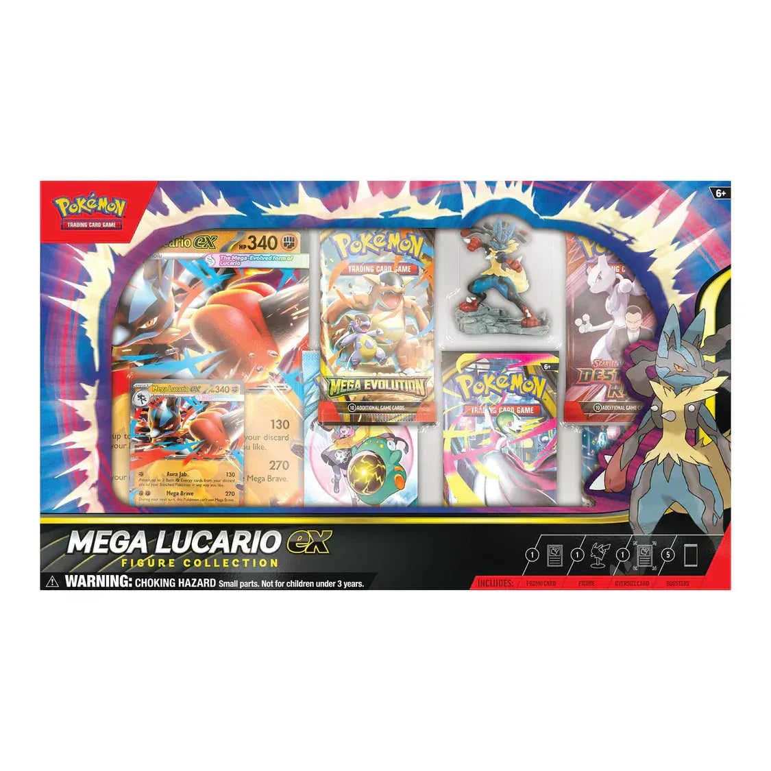 Rooleo Pokémon TCG: Mega Lucario ex Figure Collection